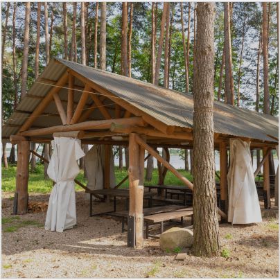 Аренда беседки до 100 человек для корпоративного отдыха загородом